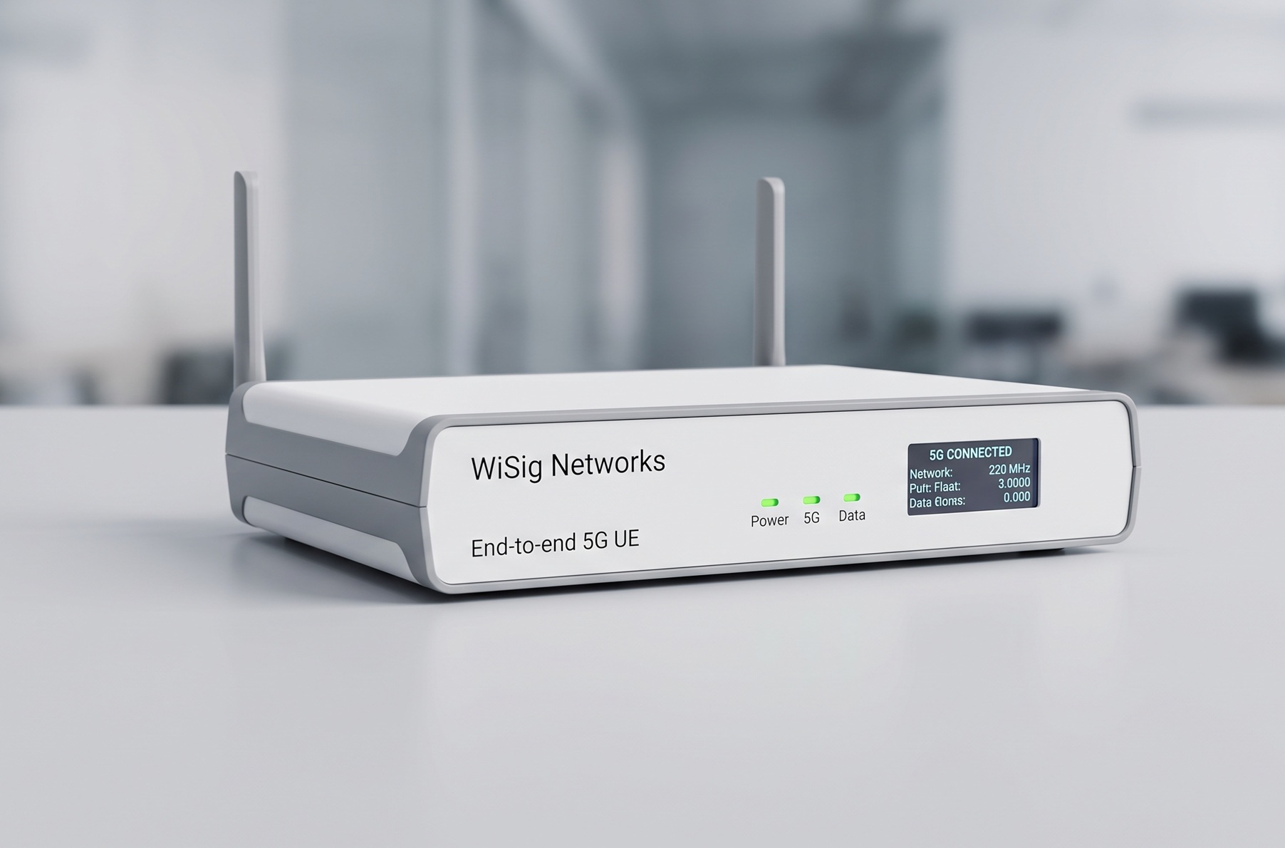 The stack layer by layer: user applications, NAS, RRC, SDAP, PDCP, RLC and MAC with the L1 controller on the ARM side, and L1 and RF on FPGA and DSP