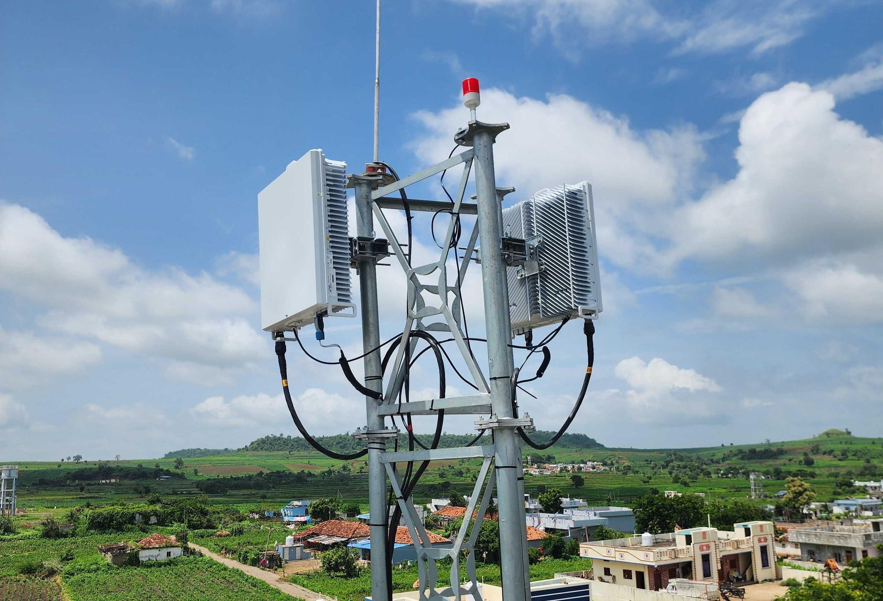 The rural deployment site near IIT Hyderabad